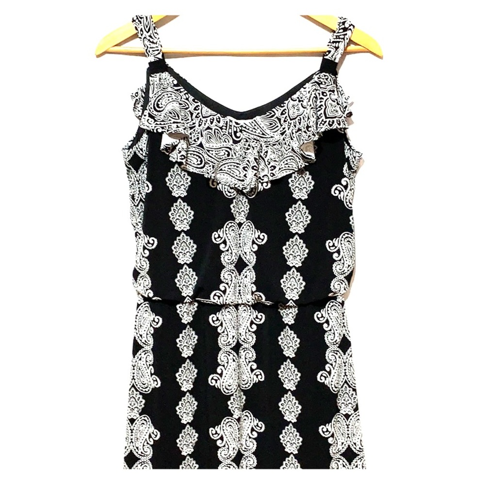 WHBM Black & White Short Sleeveless Dress Size S